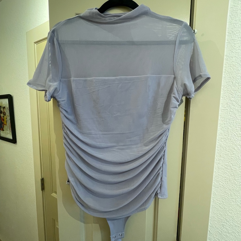 Sheer Light Purple Bodysuit